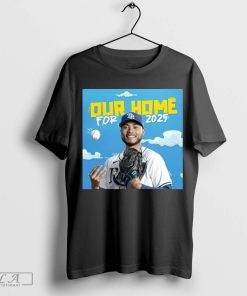 Official Taj Bradley Tampa Bay Rays MLB Our Home For 2025 Poster t-shirt
