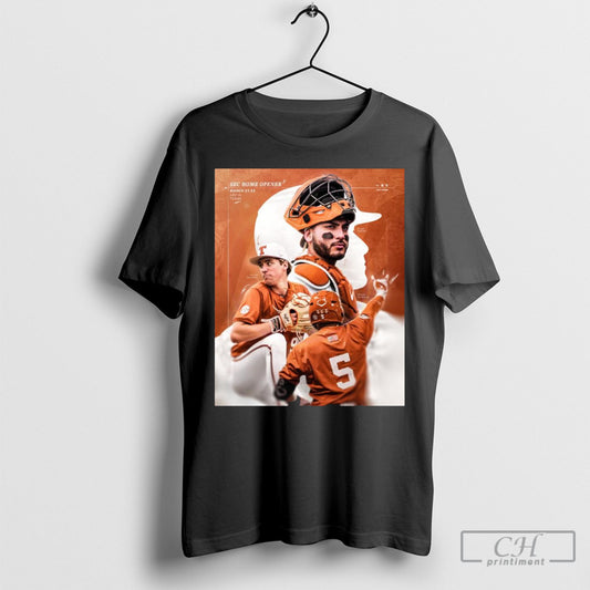 Official Texas Longhorns Baseball Vs Lsu Sec Home Opener March 21 23 2025 Dylan Volantis Ethan Mendoza T Shirt Sweatshirt Poster