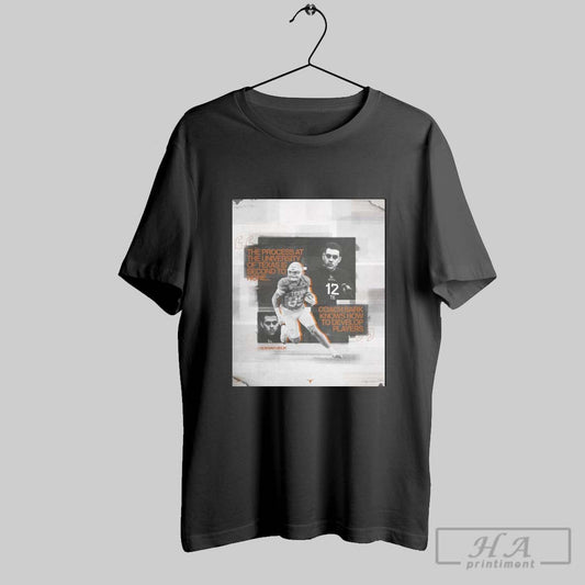 Official Texas Longhorns Football Gunnar Helm The Process At The University Of Texas Is Second To None Coach Sark Knows How To Develop Players Poster T Shirt