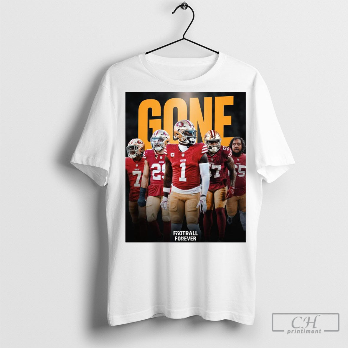 Official The 49ers Have Seen A Bevy Of Players Depart The Bay This Offseason Deebo Samuel Dre Greenlaw Charvarius Ward Poster T Shirt