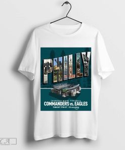 Official The City of Brotherly Love Philly Thursday Night Football Philadelphia Eagles vs Washington Commanders NFL 2024 Poster t-shirt