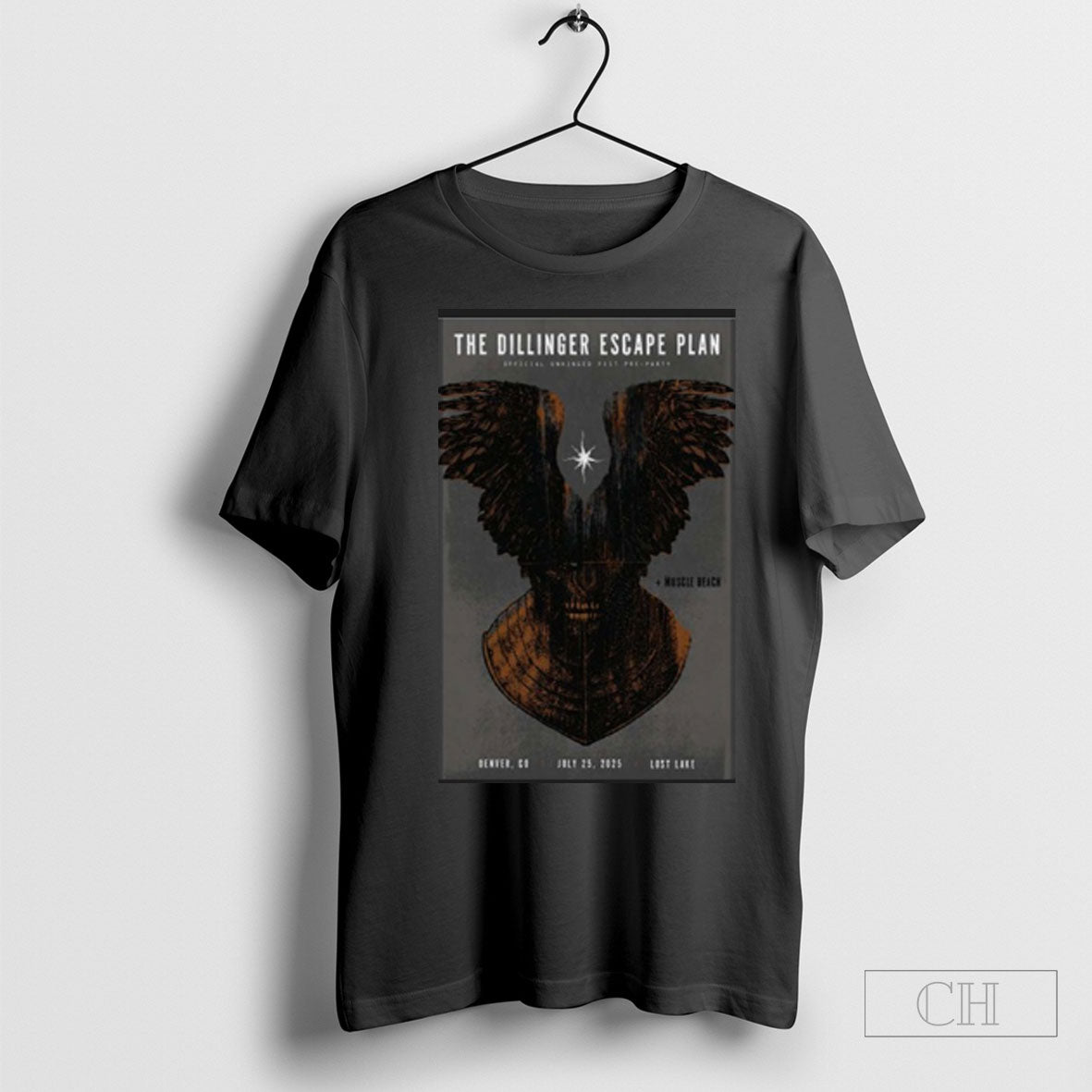 Official The Dillinger Escape Plan 07 25 2025 Lost Lake Denver Co Concert Poster Shirt Sweatshirt Tee Shirt