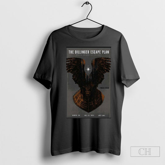 Official The Dillinger Escape Plan 07 25 2025 Lost Lake Denver Co Concert Poster Shirt Sweatshirt Tee Shirt