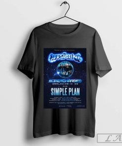 Official The Offspring Supercharged Worldwide In 25 With Simple Plan Australia Tour Poster Shirt
