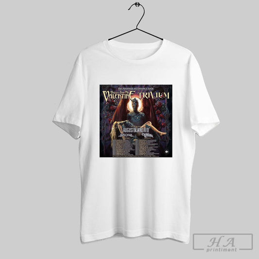 Official The Poisoned Ascendancy Tour Bullet For My Valentine Trivium With Special Guests August Burns Red 2025 Poster T Shirt
