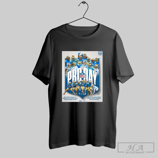 Official Ucla Bruins Football Pro Day Cherif Seye Bryce Pierre Joseph Vaughn Jay Toia Ramon Henderson Ki Wallace March 17th 2025 Poster T Shirt