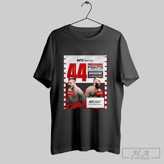 Official Ufc Fight Night 44 Professional Fights Neither Has Been Knocked Out Or Submitted Marvin Vettori Vs Roman Dolidze Poster T Shirt