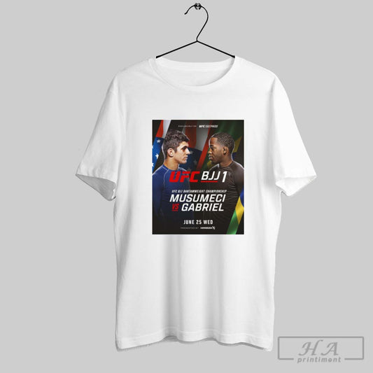 Official Ufc Fight Pass Bjj 1 Bantamweight Championship Musumeci Vs Gabriel June 25 2025 Wednesday Poster T Shirt