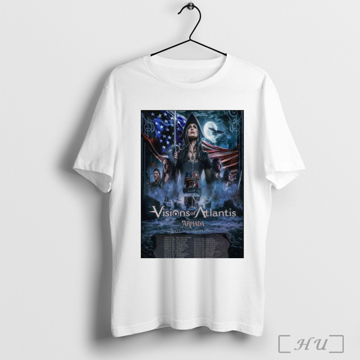 Official Visions Of Atlantis North American Tour 2025 Poster T Shirt Sweatshirt