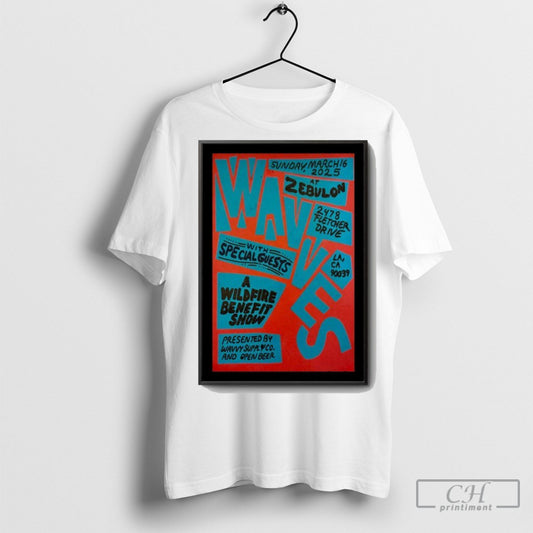 Official Wavves On March 16 2025 In Los Angeles Ca Tour Poster Shirt Sweatshirt