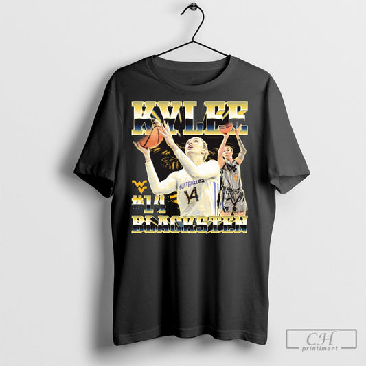 Official West Virginia Mountaineers Ncaa Womens Basketball 14 Kylee Blacksten Graphic T Shirt Sweatshirt Poster