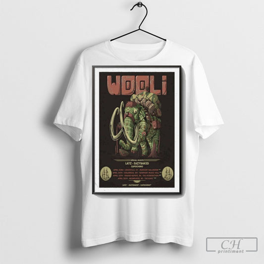Official Wooli Tour Apr 2025 Poster Shirt Sweatshirt