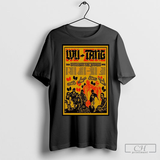 Official Wu Tang Clan Tour With Run The Jewels Tour 2025 Poster Shirt Sweatshirt