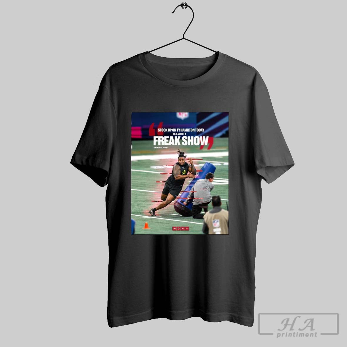 Ohio State Football Clint Brewster Stock Up On Ty Hamilton Today Hes A Bit Of A Freak Show Poster T Shirt
