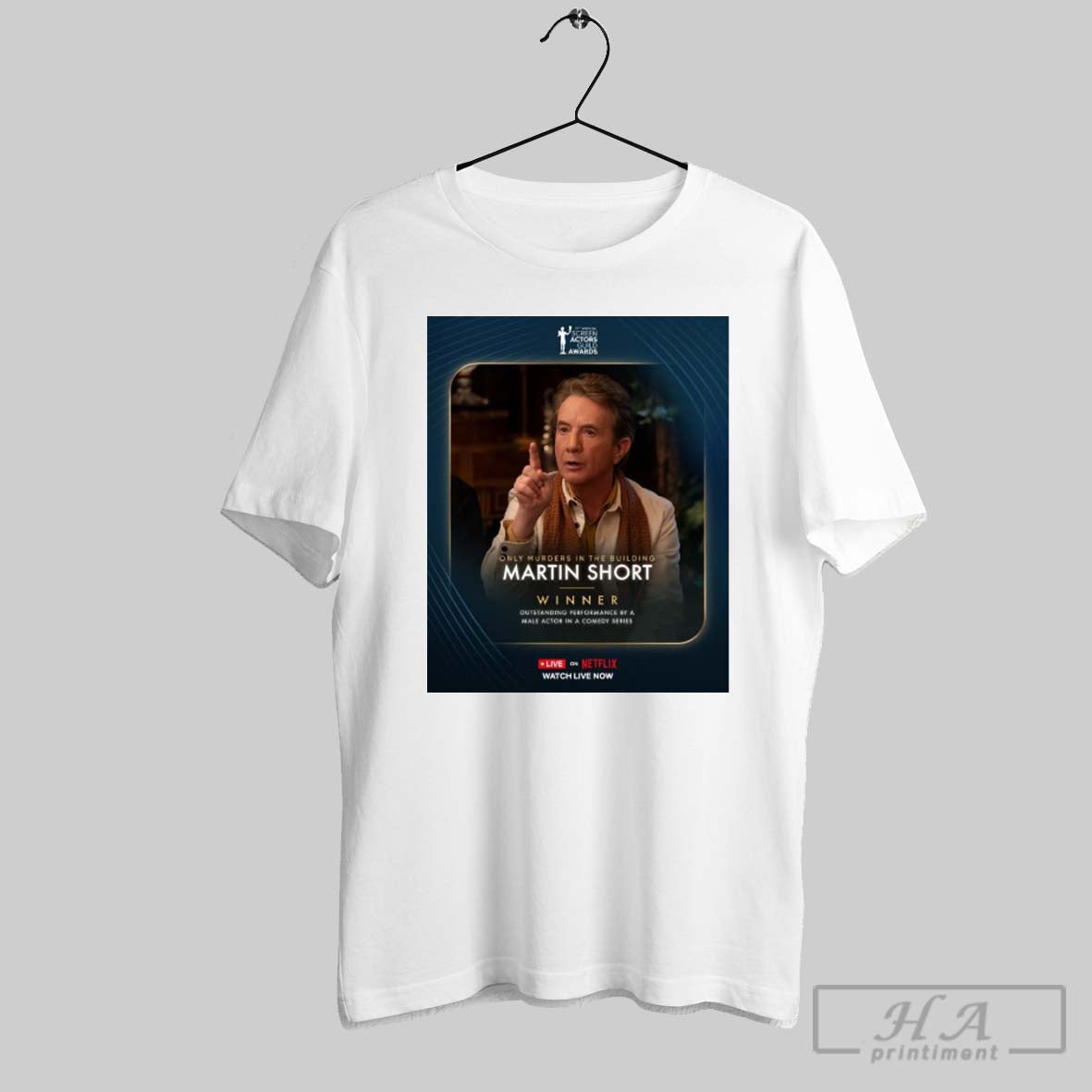 Only Murders In The Building Martin Short Winner Outstanding Performance By A Male Actor In A Comedy Series Poster T Shirt