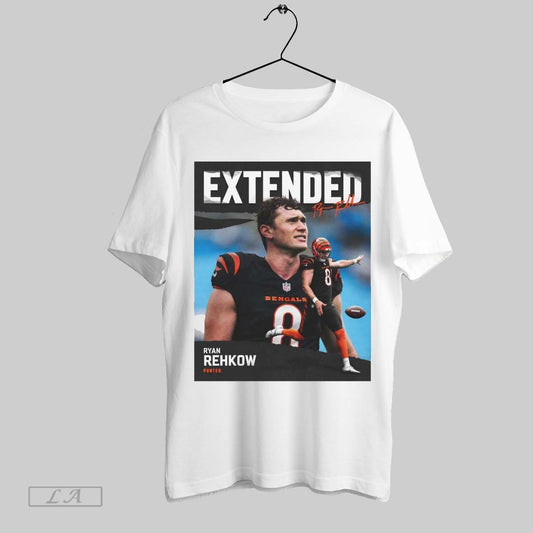Original Cincinnati Bengals Signed P Ryan Rehkow Two Year Contract Extended Signature Poster T Shirt Sweatshirt Tee Shirt