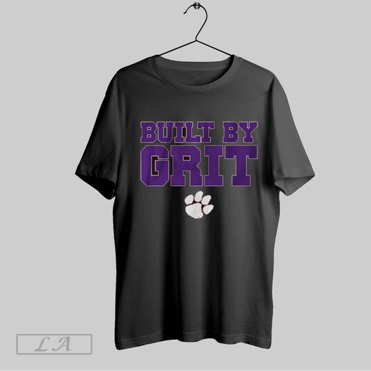 Original Clemson Tigers Built By Grit 2025 Logo T Shirt Sweatshirt Hoodie Shirt
