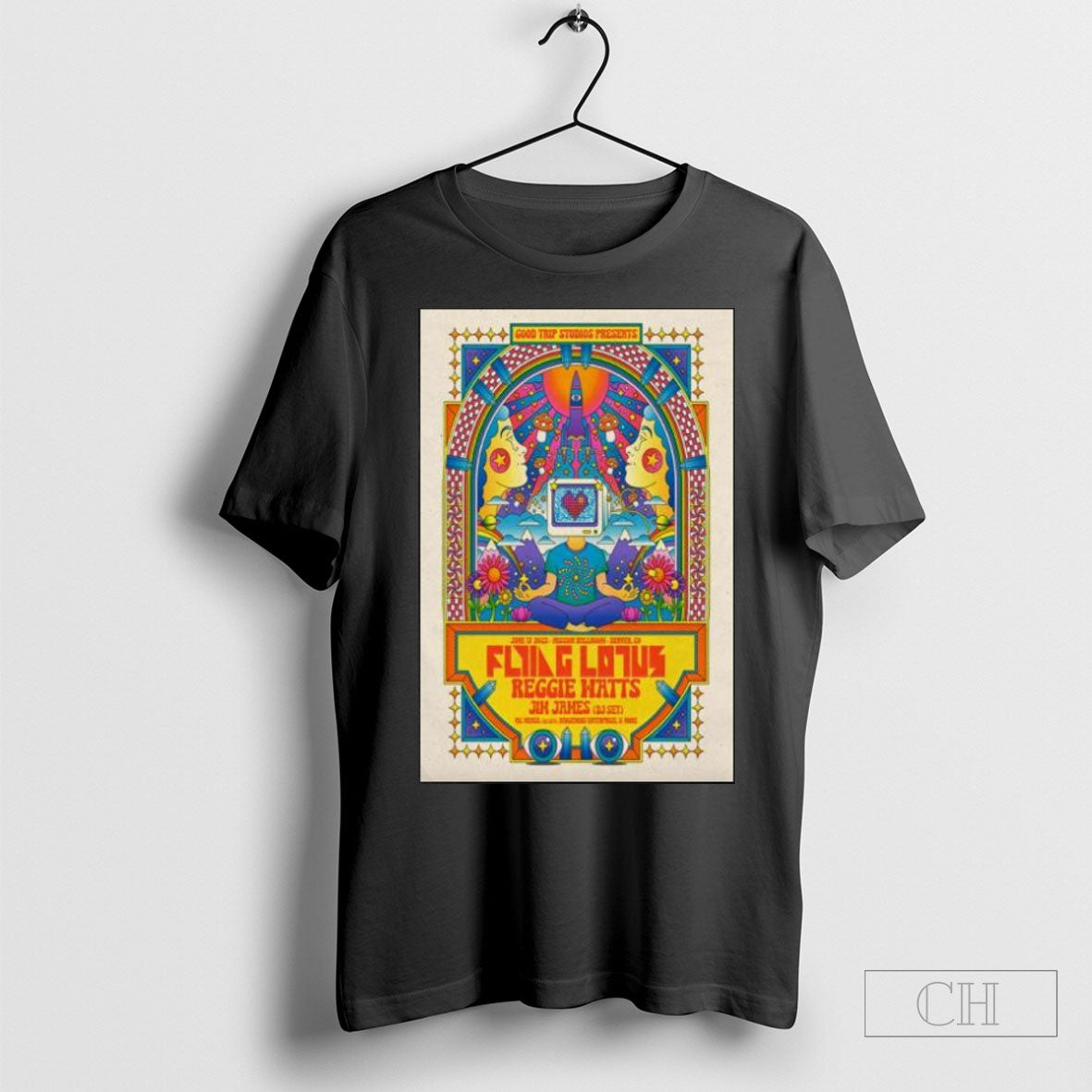 Original Flying Lotus And Reggie Watts On Jun 17 2025 In Denver Co Shows Poster T Shirt