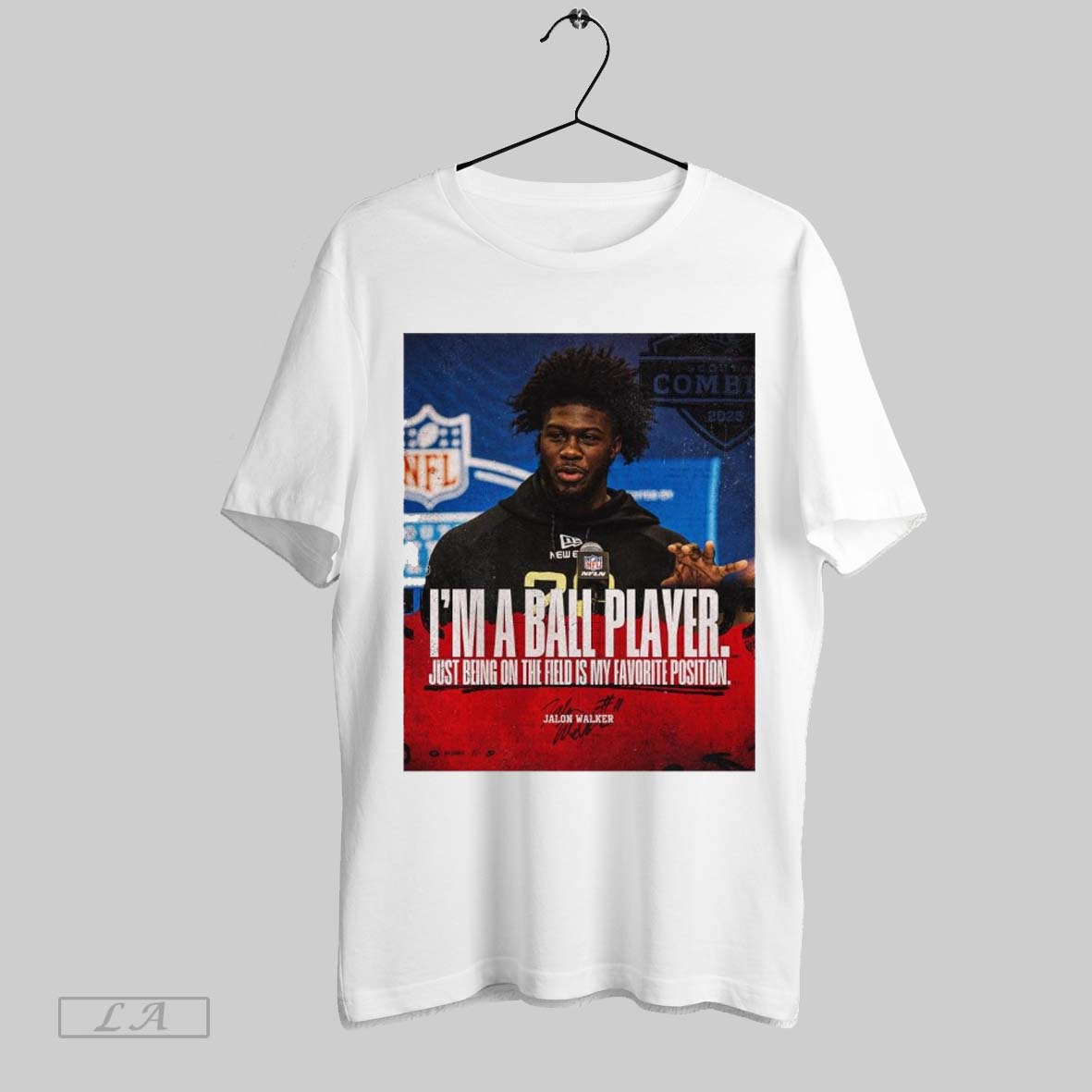 Original Georgia Football Jalon Walker Im A Ball Player Just Being On The Field Is My Favorite Position Signature Poster T Shirt Sweatshirt Hoodie Shirt