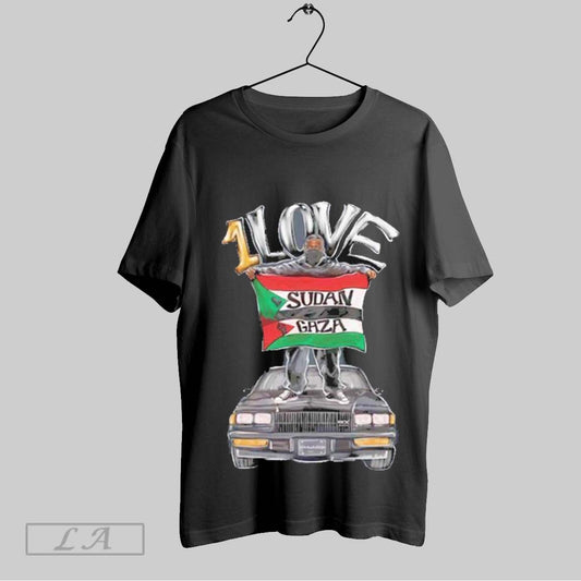 Original Gold One Love Mural Art 2025 T Shirt Sweatshirt Hoodie Shirt