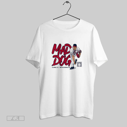 Original Greg Maddux Mad Dog Atlanta Braves National Baseball Hall Of Fame Signature T Shirt Sweatshirt Hoodie Shirt