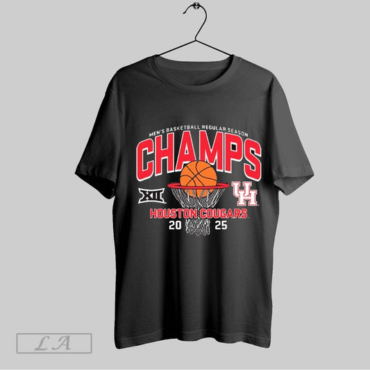 Original Houston Cougars Ncaa 2025 Big 12 Mens Regular Season Champions T Shirt Sweatshirt Hoodie Shirt