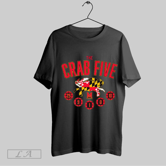 Original Maryland Terrapins The Crab Five Crab Flag Number 25 9 1 0 10 T Shirt Sweatshirt Hoodie Shirt