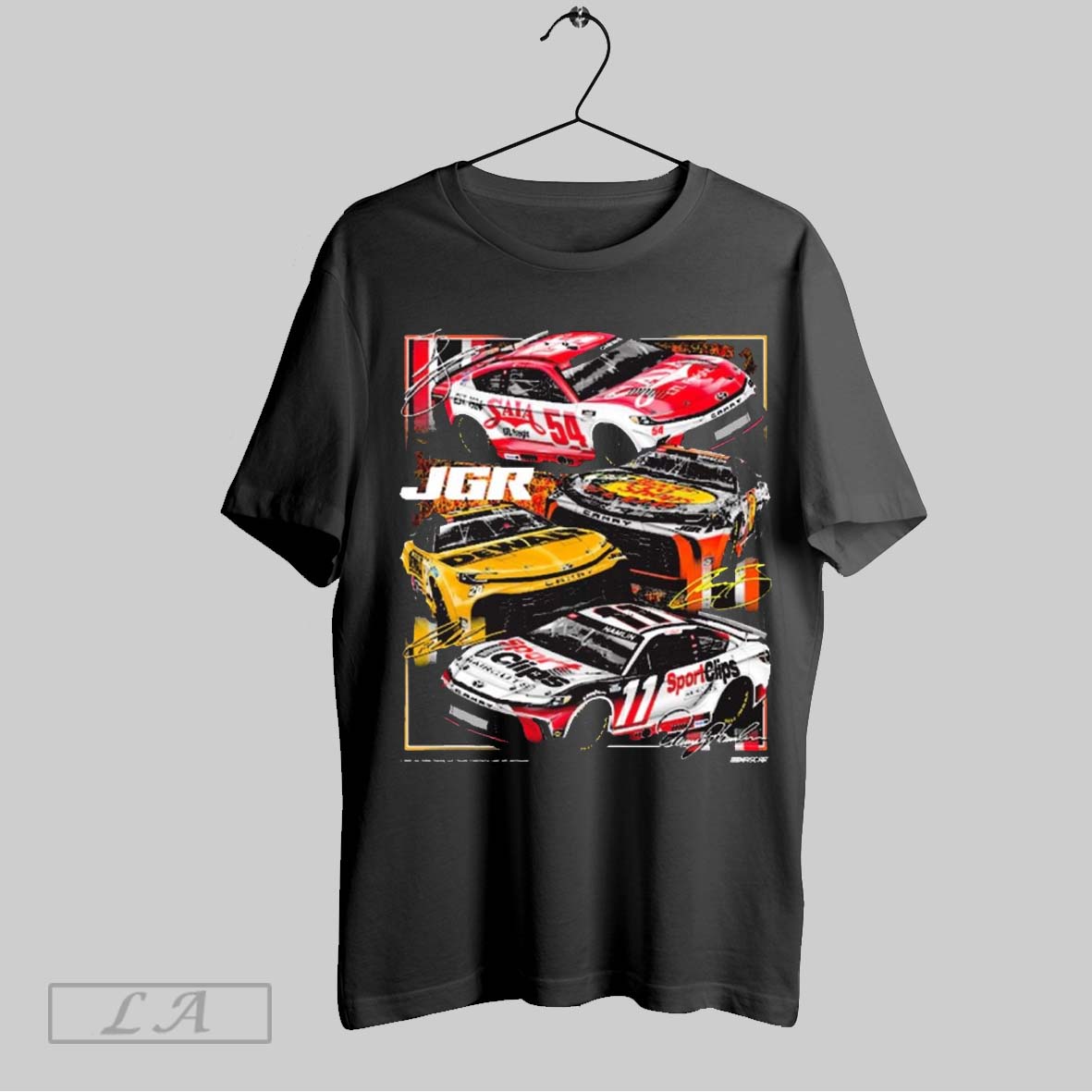 Original Nascar Joe Gibbs Racing Joe Gibbs Racing Team Collection Car Signatures T Shirt Sweatshirt Hoodie Shirt