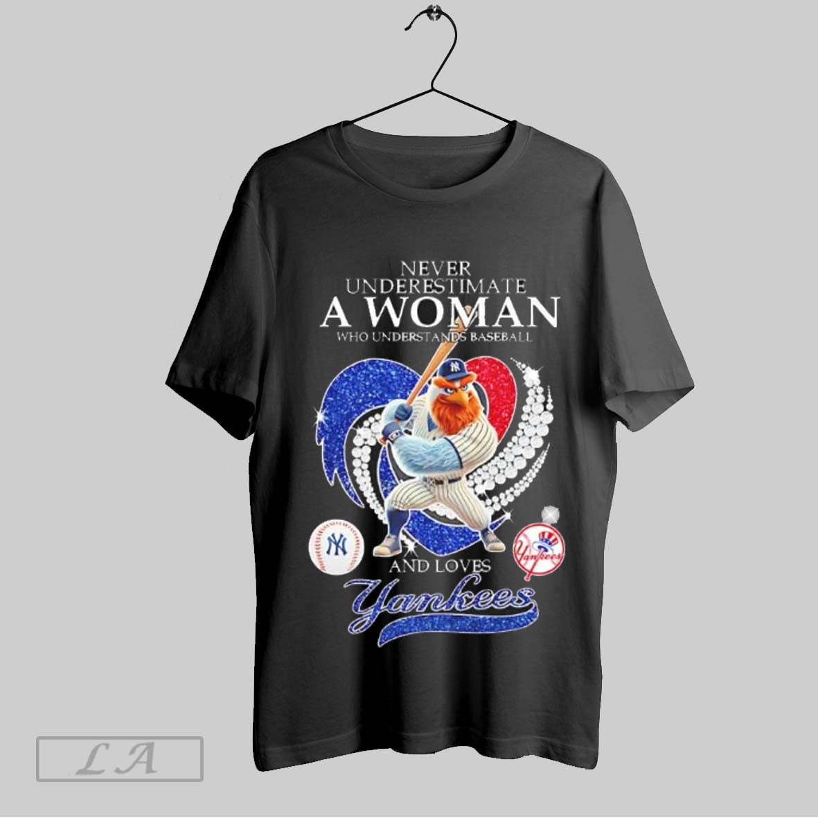 Original Never Underestimate A Women Who Understands Baseball And Loves New York Yankees Mascot T Shirt Sweatshirt Hoodie Shirt
