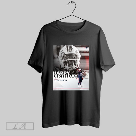 Original New England Patriots Football Happy Birthday Rhamondre Stevenson Its Mondres Bday Poster T Shirt Sweatshirt Hoodie Shirt