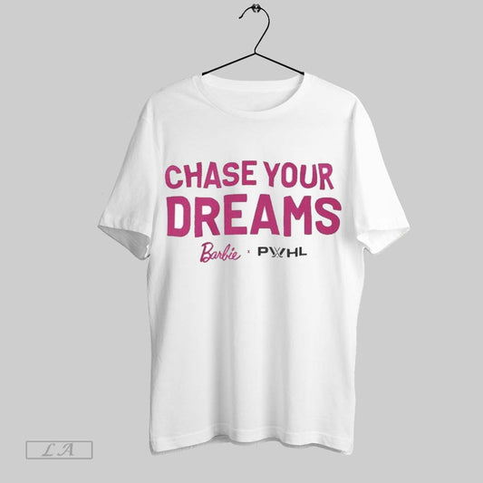 Original Pwhl X Barbie Chase Your Dreams T Shirt Sweatshirt Hoodie Shirt