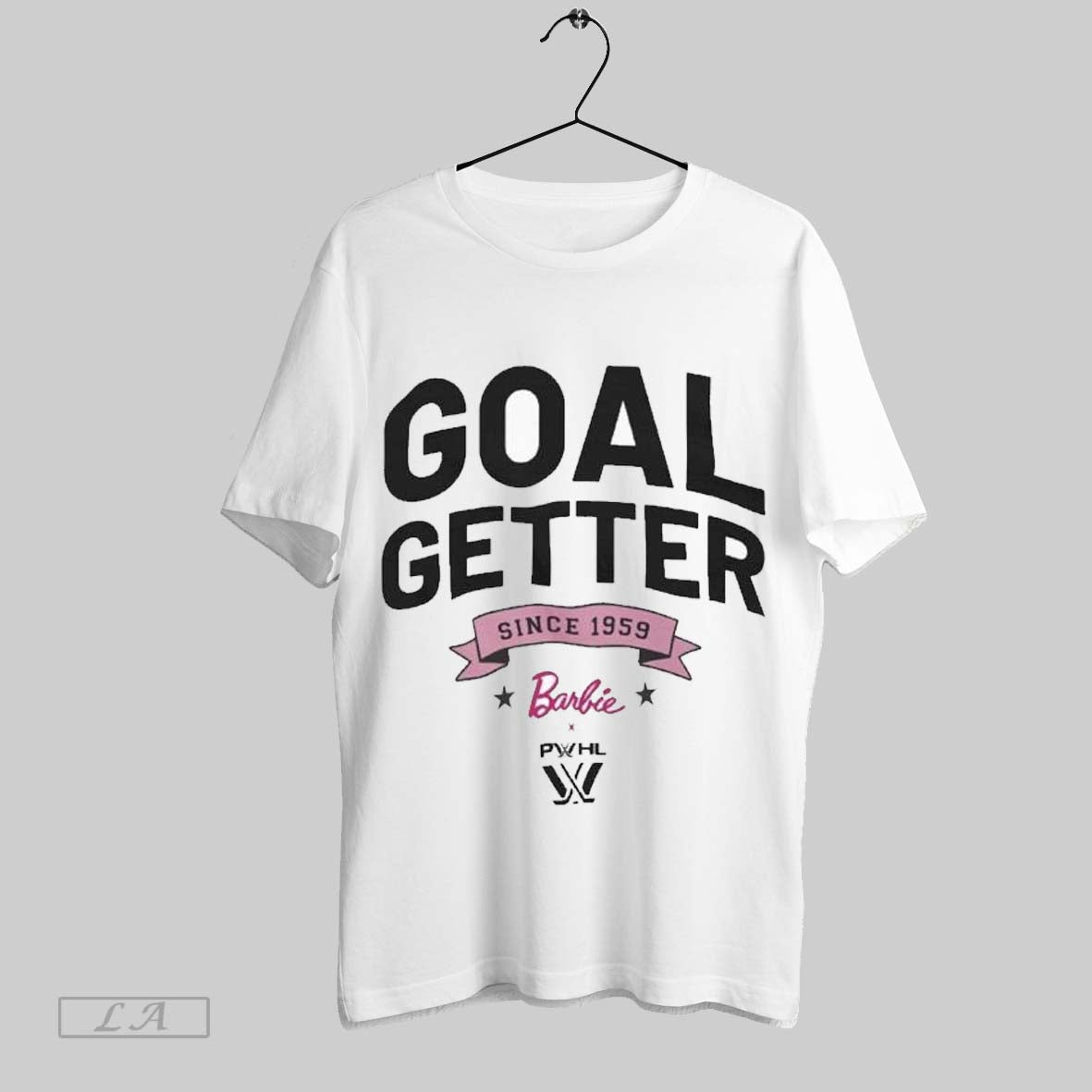 Original Pwhl X Barbie Goal Getter Since 1959 T Shirt Sweatshirt Hoodie Shirt