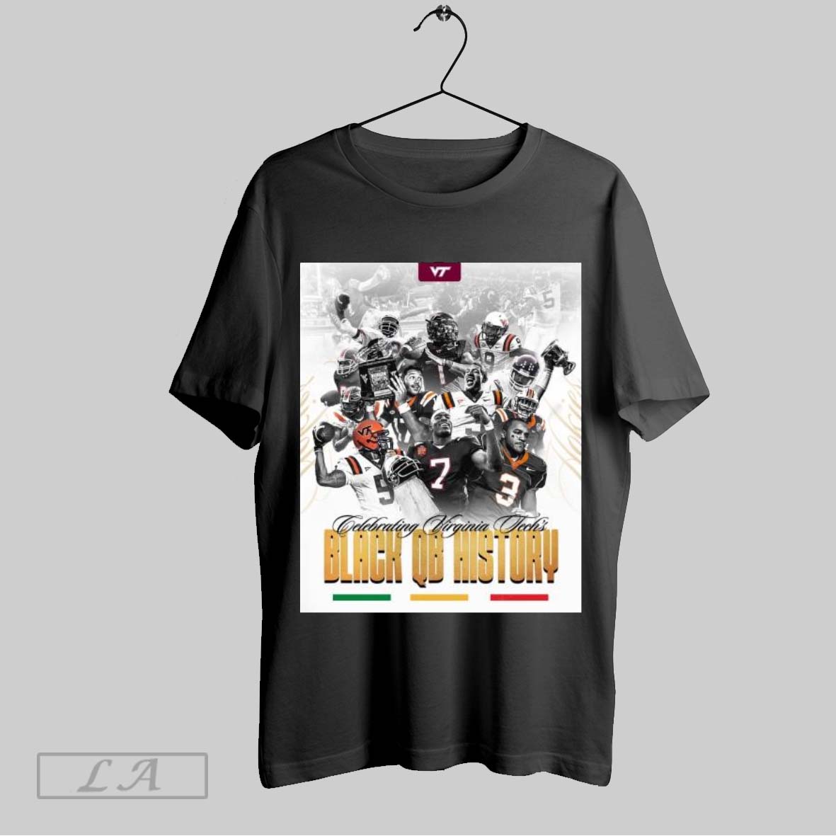 Original Poster Celebrating Virginia Techs Legacy Virginia Tech Hokies Football Black Qb History Month 2025 T Shirt Sweatshirt Tee Shirt