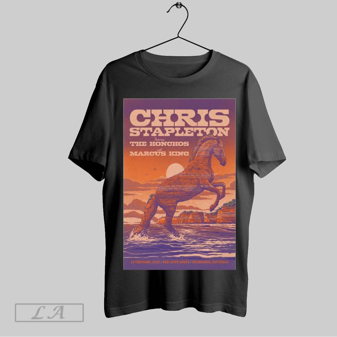 Original Poster Chris Stapleton Feb 25 2025 Rod Laver Arena Melbourne Australia T Shirt Sweatshirt Hoodie Shirt