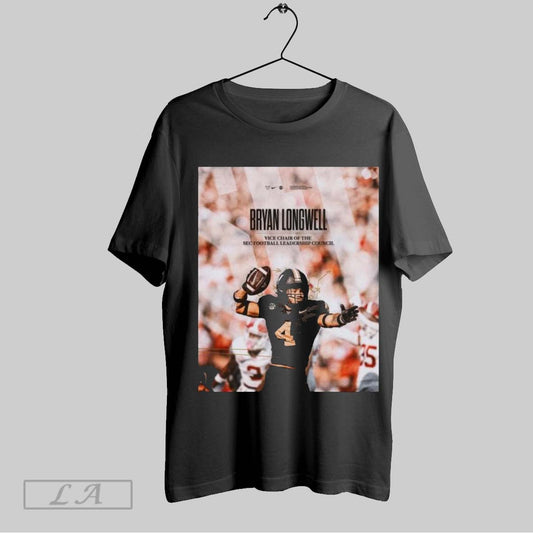Original Poster Congrats To Bryan Longwell Vanderbilt Football On Being Named To The Sec Football Leadership Council T Shirt Sweatshirt Tee Shirt