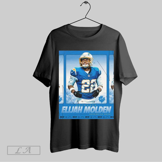 Original Poster Extended Elijah Molden Defensive Back Los Angeles Chargers Nfl Bolt Up 2025 T Shirt Sweatshirt Tee Shirt