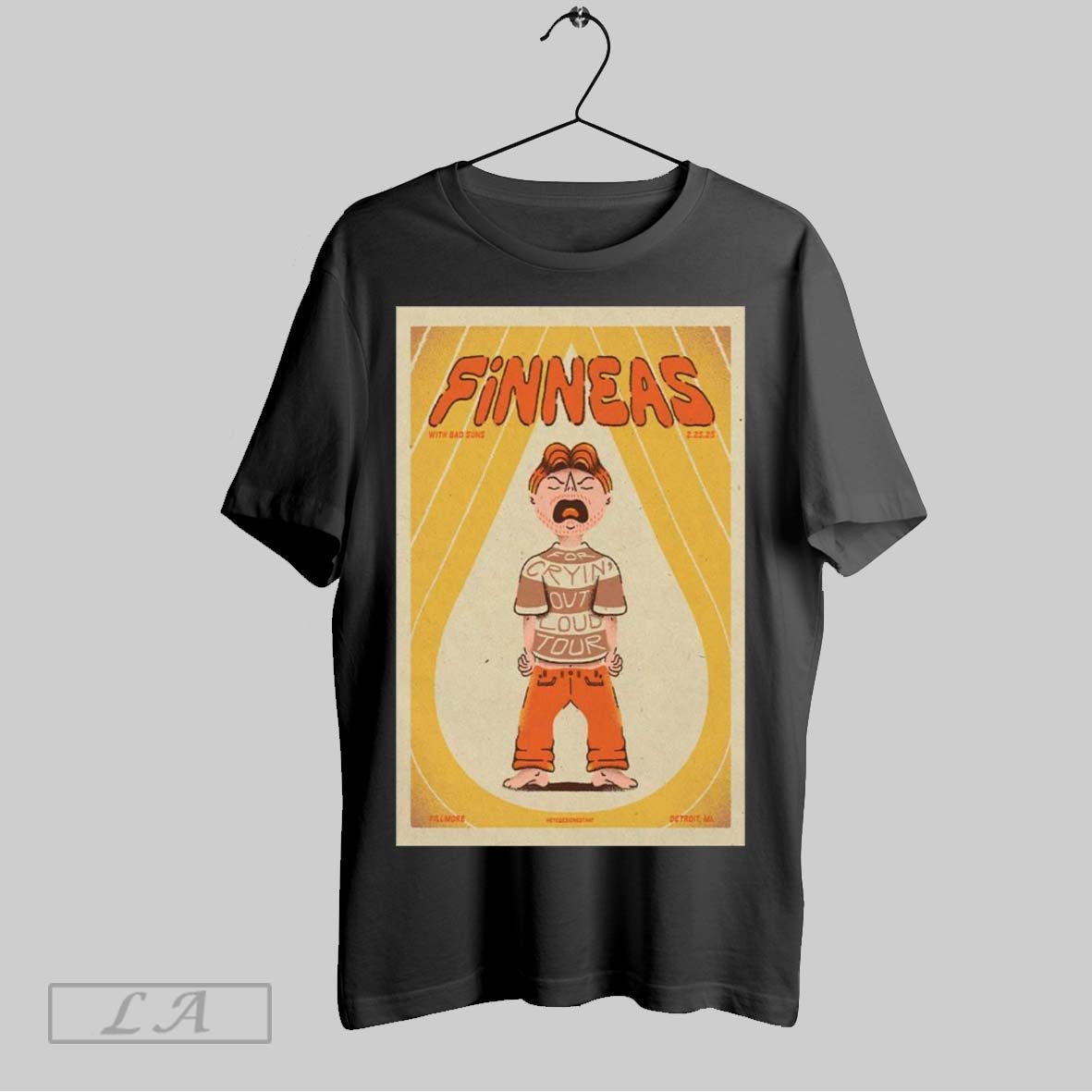 Original Poster Finneas With Bad Suns February 25 2025 The Fillmore Detroit Mi T Shirt Sweatshirt Hoodie Shirt