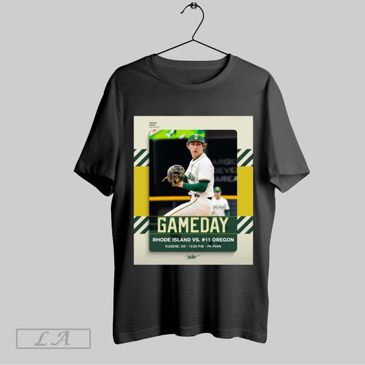 Original Poster Game Day Oregon Ducks Baseball Vs Rhode Island Eugene Pk Park Feb 2025 T Shirt Sweatshirt Hoodie Shirt