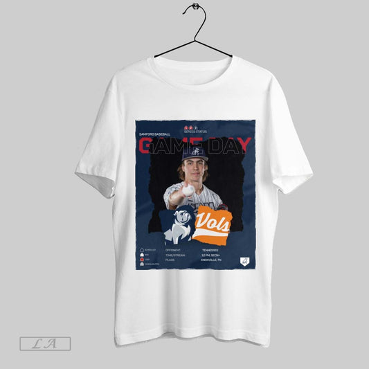 Original Poster Gameday Samford Bulldogs Baseball Vs Tennessee Volunteers Knoxville Tn Feb 22 2025 T Shirt Sweatshirt Hoodie Shirt