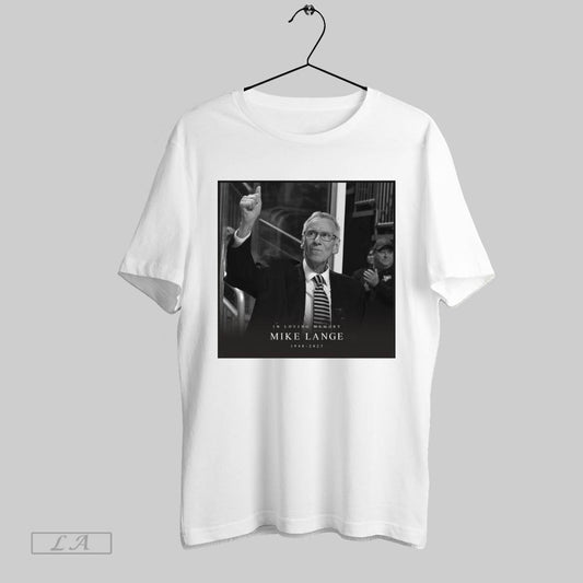 Original Poster In Living Memory Mike Lange 1948 2025 Recipient Of The Hall Of Fames Foster Hewitt Award T Shirt Sweatshirt Tee Shirt