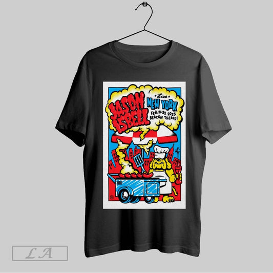 Original Poster Jason Isbell New York Ny February 21 2025 Beacon Theatre T Shirt Sweatshirt Tee Shirt
