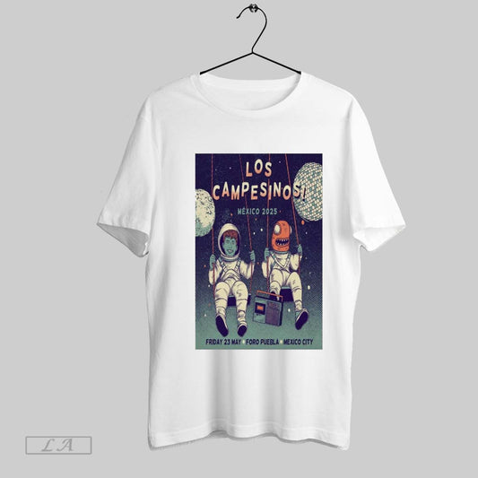 Original Poster Los Campesinos Friday May 23 2025 Foro Puebla Mexico City T Shirt Sweatshirt Hoodie Shirt