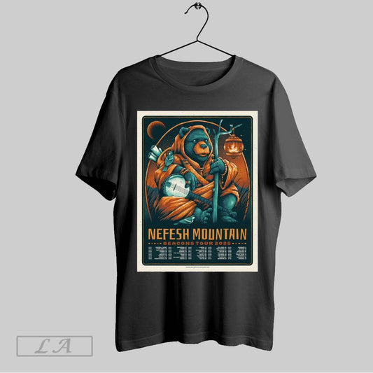 Original Poster Nefesh Mountain 2025 Beacons Tour 02 22 Montreal Quebec 03 01 Laguna Beach Ca T Shirt Sweatshirt Hoodie Shirt