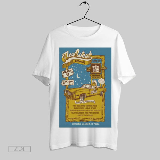 Original Poster New West Records Mar 13 2025 Live At The White Horse In Austin Tx T Shirt Sweatshirt Tee Shirt
