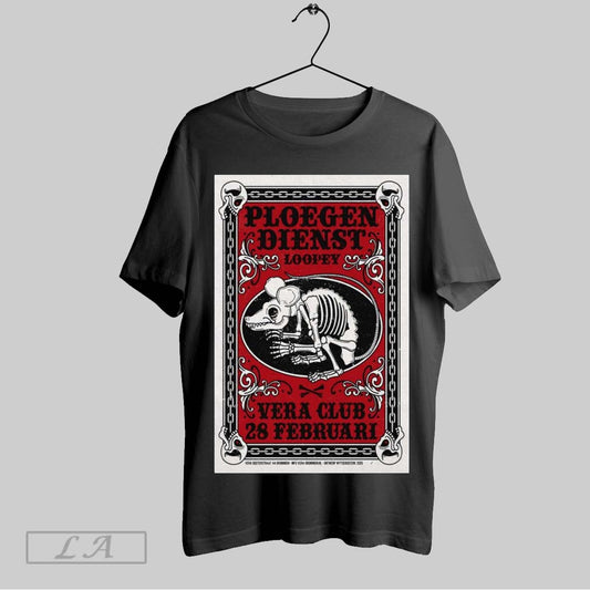 Original Poster Ploegendienst With Loopey Vera Club February 28 2025 Groningen Netherlands T Shirt Sweatshirt Tee Shirt