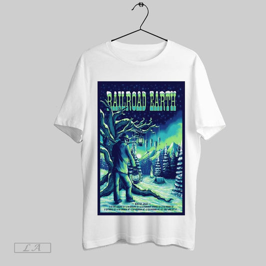Original Poster Railroad Earth 2025 Winter Shows 2 19 Fort Collins Co 2 20 Boulder Co 2 21 Steamboat T Shirt Sweatshirt Tee Shirt