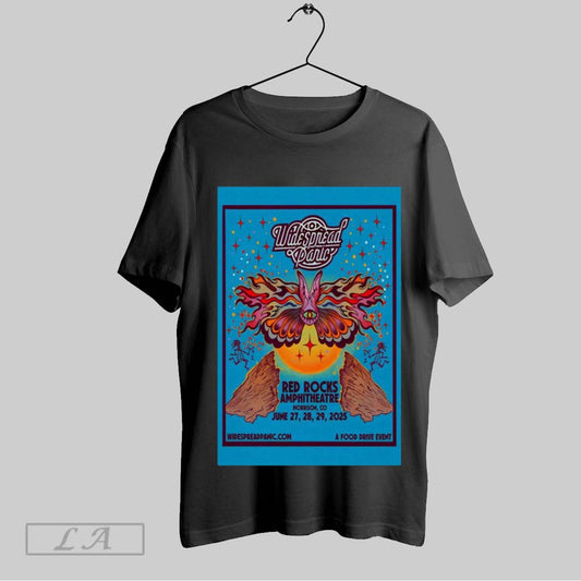 Original Poster Red Rocks Park And Amphitheatre Morrison Co Event Widespread Panic June 27 29 2025 T Shirt Sweatshirt Hoodie Shirt