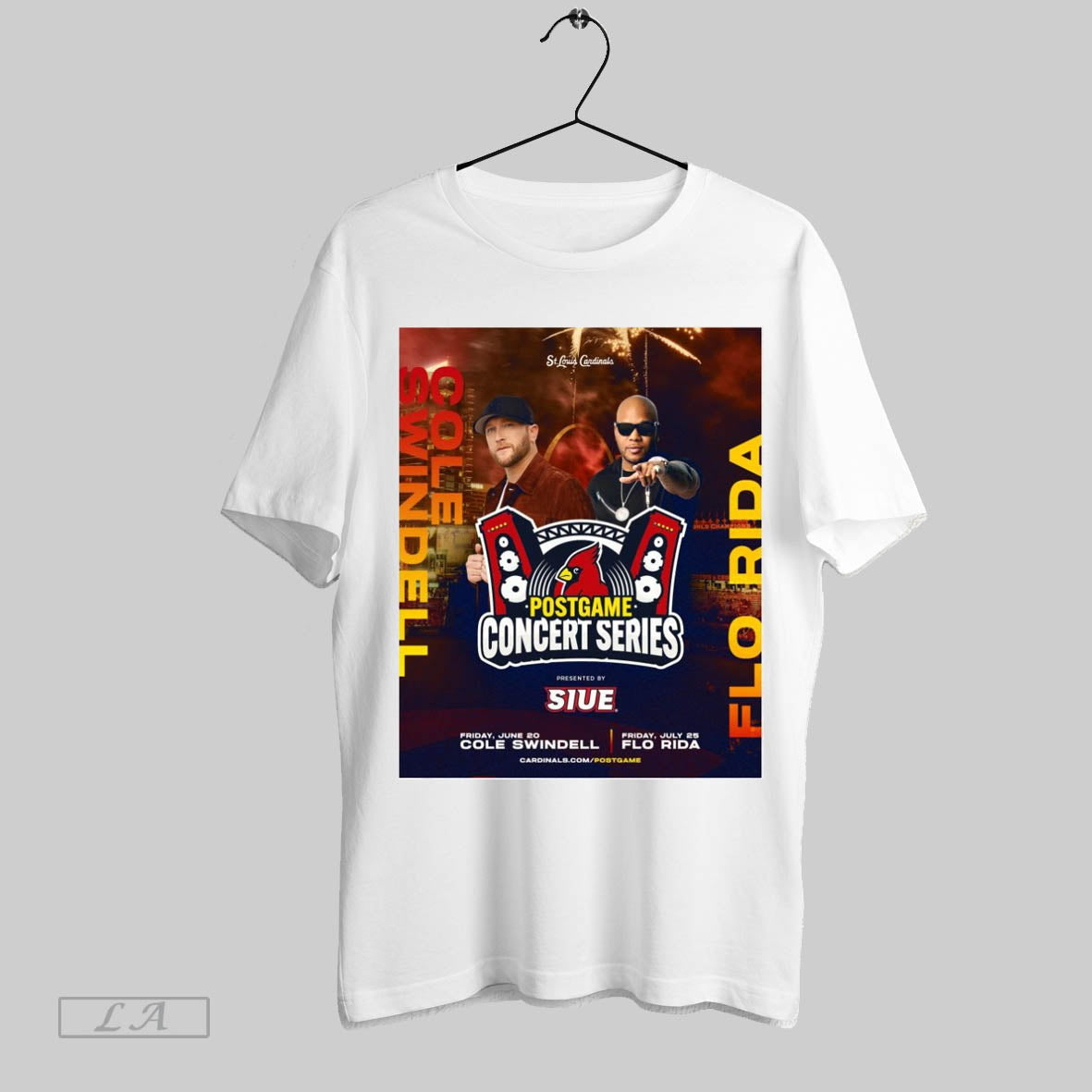 Original Poster St Louis Cardinals Postgame Concert Series Friday 06 20 2025 Cole Swindell Friday 07 25 Flo Rida T Shirt Sweatshirt Tee Shirt
