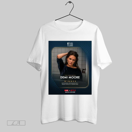 Original Poster The Substance Demi Moore Winner Outstanding Performance By A Female Actor In A Leading Role T Shirt Sweatshirt Hoodie Shirt