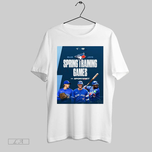 Original Poster Toronto Blue Jays Baseball Spring Training Games On Sportsnet Td Ballpark In Dunedin Florida 2025 T Shirt Sweatshirt Tee Shirt